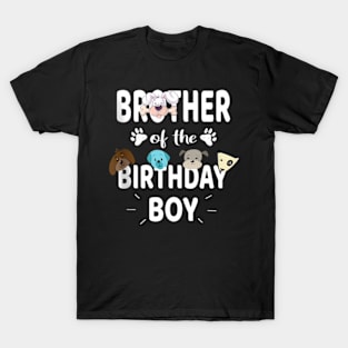 Brother Of The Birthday Boy Dog Lover Party Puppy Theme T-Shirt